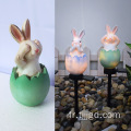 Courtyard Resin Lamp Lapin en forme